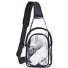 Transparent Colour PVC Shoulder Backpack Outdoor Travel Rucksack Gym Visible Bag Shoulder Crossbody Bag