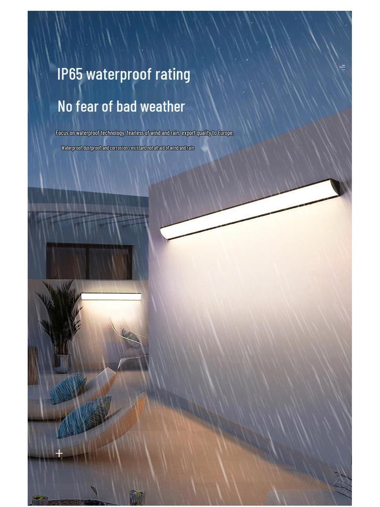 Waterproof LED Outdoor Wall Light for Balcony, Terrace, or Entrance