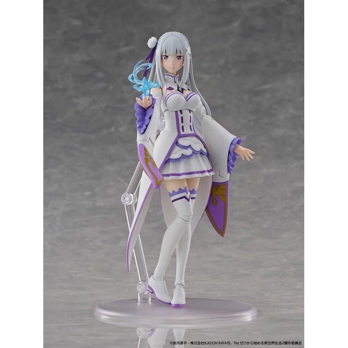 Серия пластиковых моделей KADOKAWA Re:Zero - Начало жизни в другом мире Эмилия, 166 мм, Пластиковая модель для сборки, предварительно окрашенная