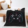 Game Console Model 3D Digital Printing Thickened Lamb Wool Crystal Fleece Blanket One Piece