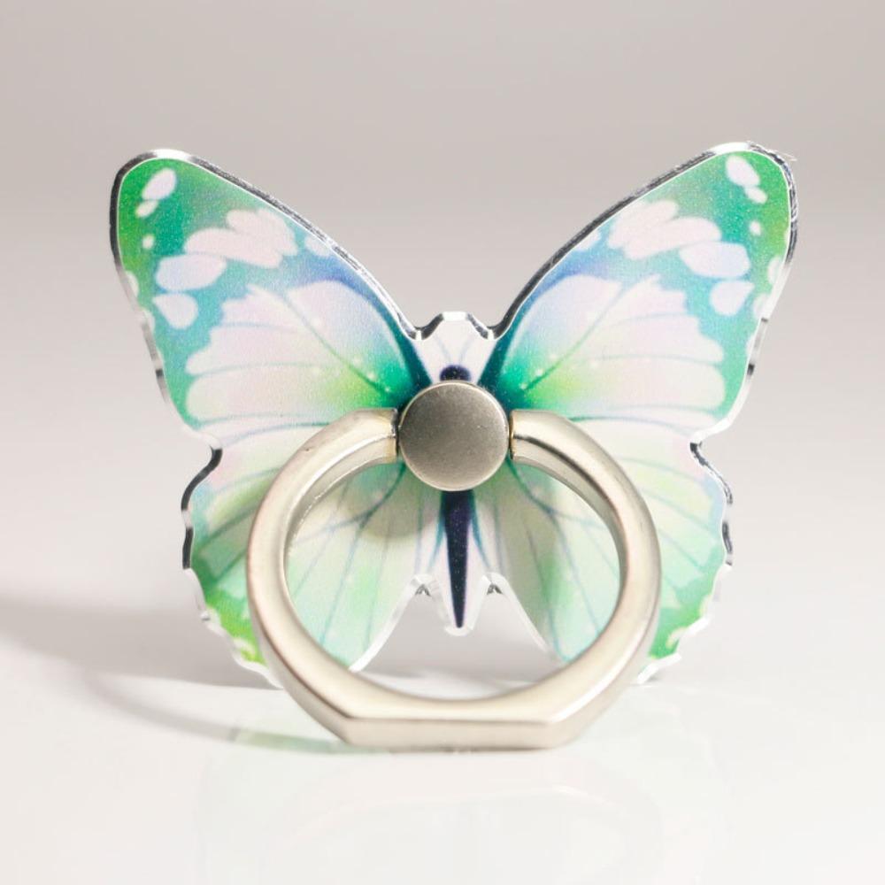 Luxury Cartoon Butterfly Phone Finger Ring Holder, Universal Mobile Phone Stand & Smartphone Accessory for IPhone 17/16/15