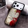 Чехол для телефона с флагом Польши для iPhone 17 16 15 Pro Max Air 14 13 12 11 Plus Ударопрочный Чехол Capa