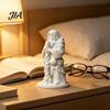 3D-печатное настольное украшение Фигурка нищего монаха, Белая статуэтка для самостоятельной покраски, Винтажные китайские домашние акценты, Скульптура странствующего старца, Креативное украшение,
