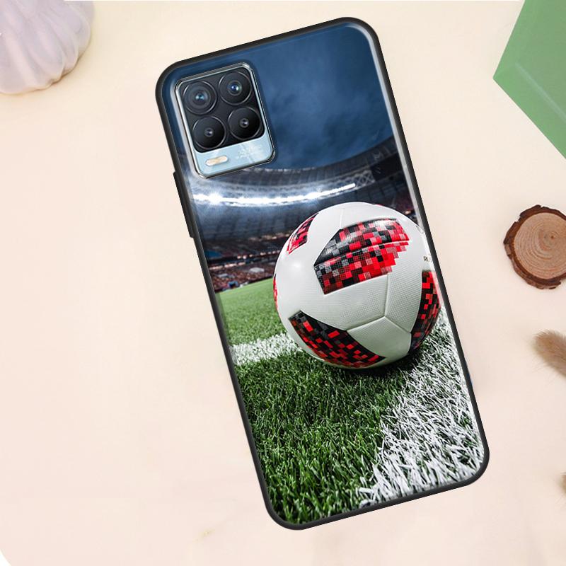 Football Soccer Case For Realme C75 C63 C61 C55 C51 C53 C35 C65 C67 C71 11 12 13 14 15 Pro Plus GT6 GT7 Pro