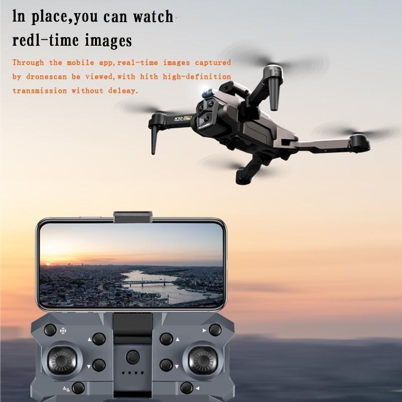 K10Max Мини Дрон 8K Профессиональный трехкамерный широкоугольный GPS четырехсторонний обход препятствий 5G Пульт дистанционного управления Квадрокоптер ECS Игрушечный самолет 8000M