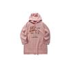 X Panda Collaboration Series Loose Pullover Hoodie Women Tops Pink AWDP974-3