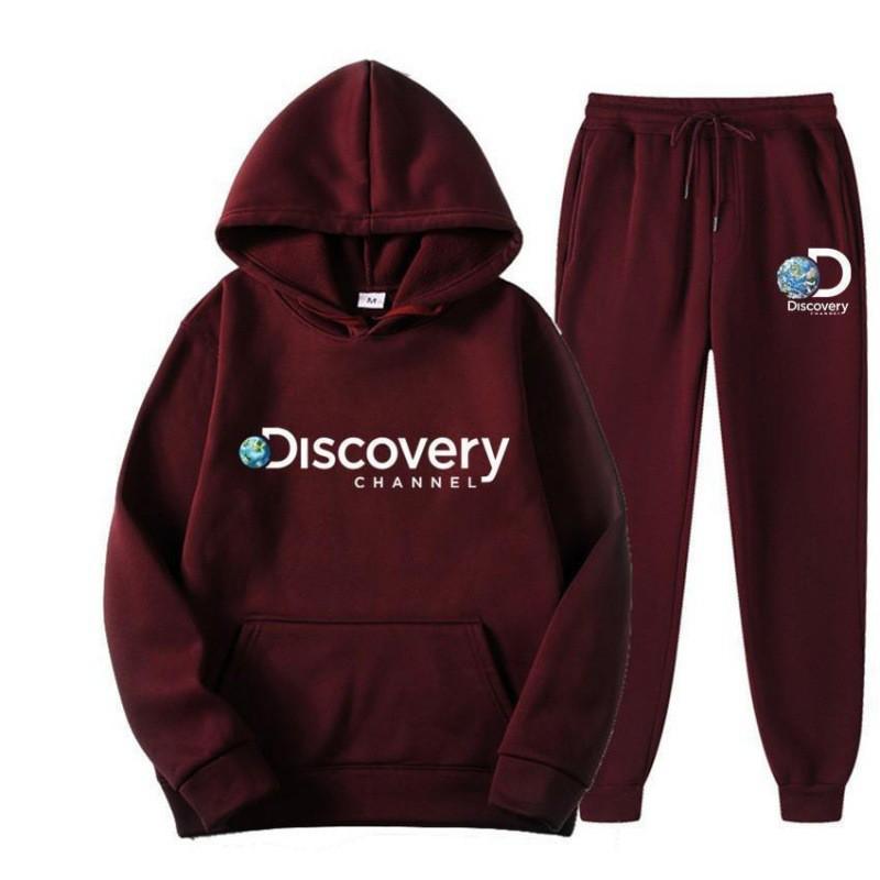 Unisex Hooded Sweatshirt Set With Letter Print Casual Sportswear Winter Running Gym