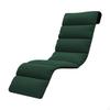 Chaise Lounge Cushion Recliner Chair for Indoor Office Patio Gray
