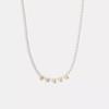 Coach Coach Charms Pearl Necklace Gold Pearl