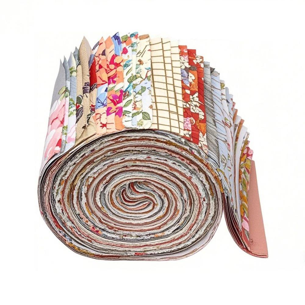 42 Sheets Colorful Precuts Fabric Jelly Rolls Creative Patchwork Fabrics Home Decor