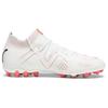 Puma Future Ultimate Круглый носок Шнуровка MG (Резиновый короткий стержень) Дышащие прочные футбольные бутсы с искусственным покрытием, унисекс, футбольные бутсы, бело-красные, 107358-01