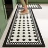 Waterproof PVC Mat for Kitchen, Long Mat, Non-slip Area Rugs, Oil-Proof, Home Decoration, Floor Mats