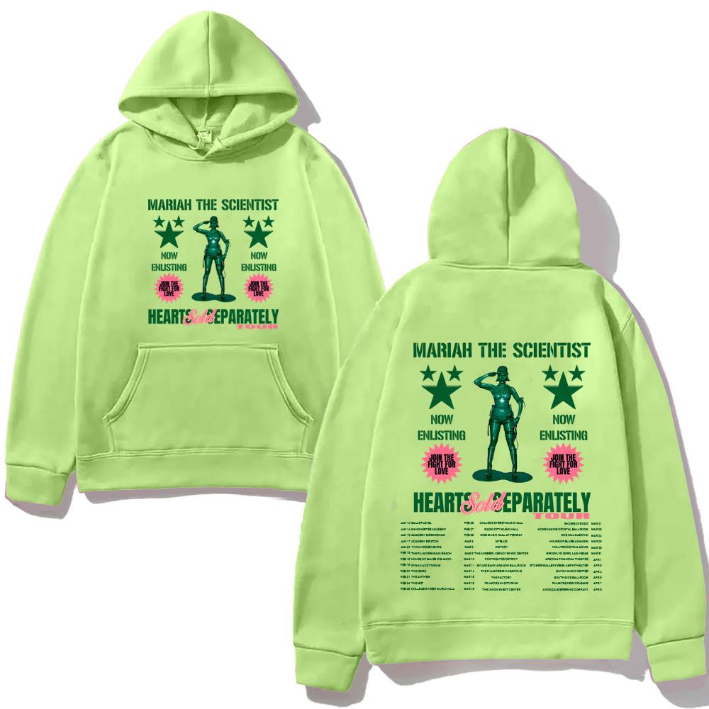 Худи Mariah The Scientist Hearts Sold Separately Tour 2026 с карманом Свитшот с длинным рукавом Простота Мужской/женский Пуловер
