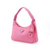 Prada 2000 Triangle Label Nylon Nylon Bag Underarm Bag Handbag Shoulder Bag Women's Begonia Pink Dark Pink