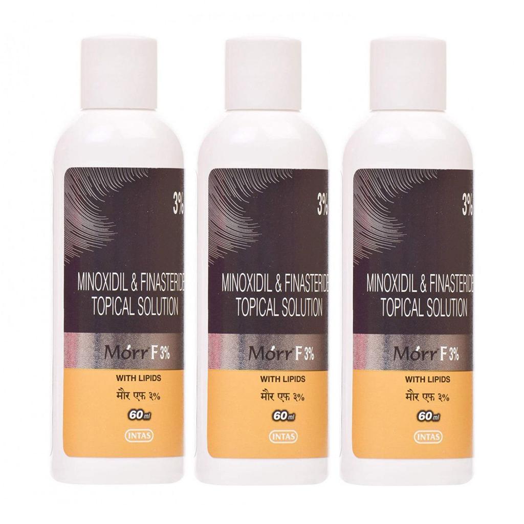 Набор Раствор Миноксидила и Финастерида (3 x 60 мл), Minoxidil & Finasteride Topical Solution 3% Set, Morr