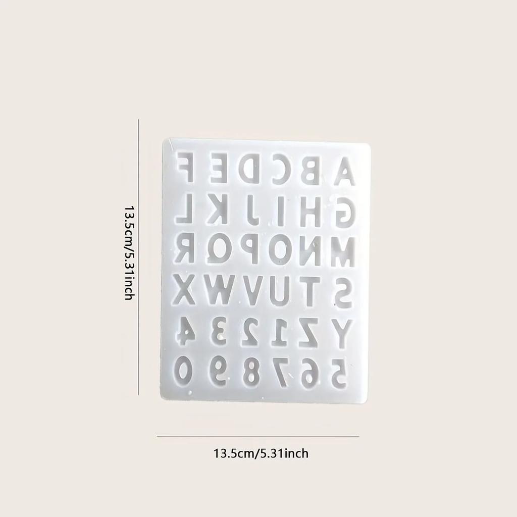 1pc-26 Capital Letters Resin Silicone Mold Letter Epoxy Mold DIY Jewelry Making Accessories Digital Keychain Mold