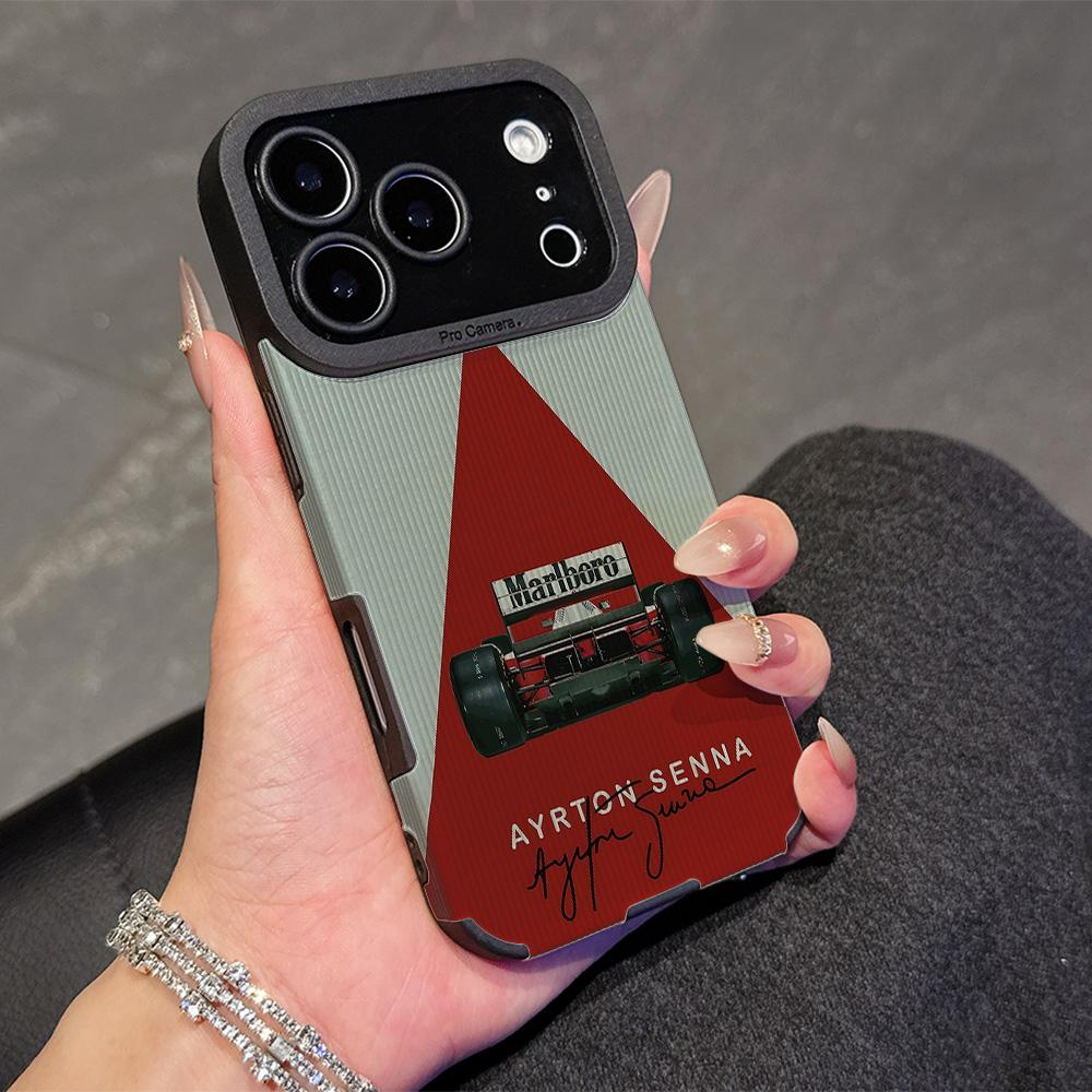 Чехол из натуральной овчины для телефона A-Ayrton S-Senna iPhone 17 16 16e Air 15 14 13 12 11 Pro XS Plus Max X XR Защита камеры