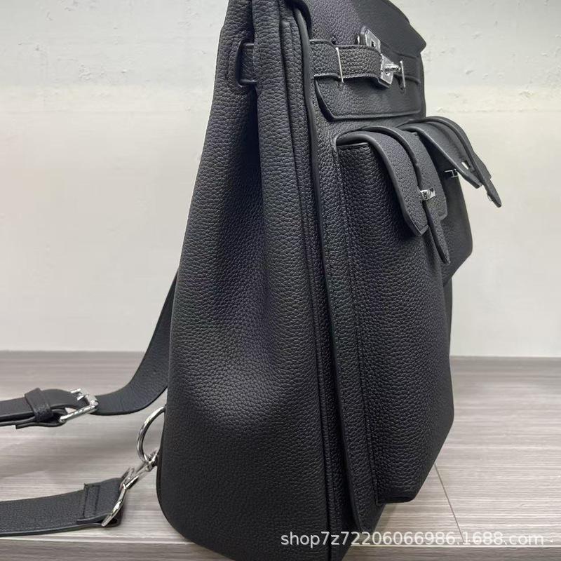 Повседневная текстура кожи рабочая поездка портативный, через плечо мужские и женские нагрудные сумки модный рюкзак школьная сумка тренд