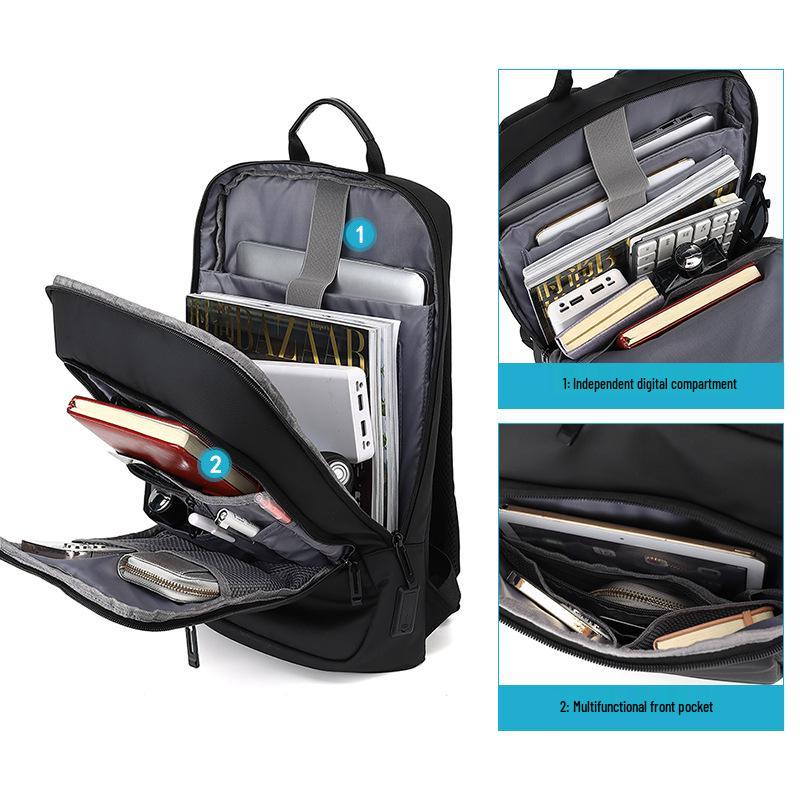 Мужской расширяемый водонепроницаемый дорожный рюкзак из ткани Оксфорд