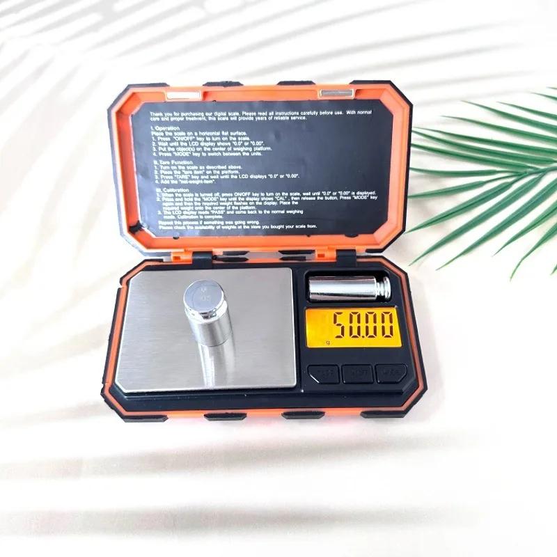 Цифровые мини-весы 200 г 0,01 г карманные с калибровочным грузом 50 г электронная умная кухня для пищевых таблеток ювелирных изделий измерительный инструмент