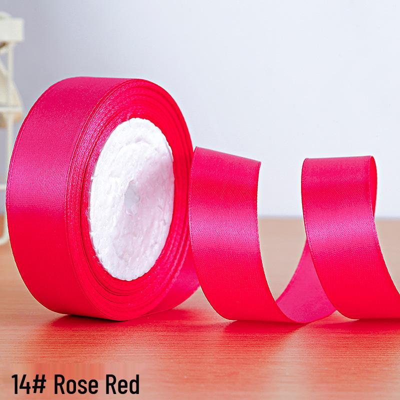 Полиэстеровая атласная лента 2,5 см для подарочной коробки и аксессуаров для волос