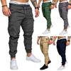 Comfortable Mens Urban Fashion Slim Fit Cargo Jogger Pants In Solid Colors For Casual Occasions
