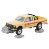 TOMYTEC Tomica Limited Vintage Neo LV-N321a Nissan 4x4 King Cab Truck (Yellow, North American Specification) - Fully Assembled
