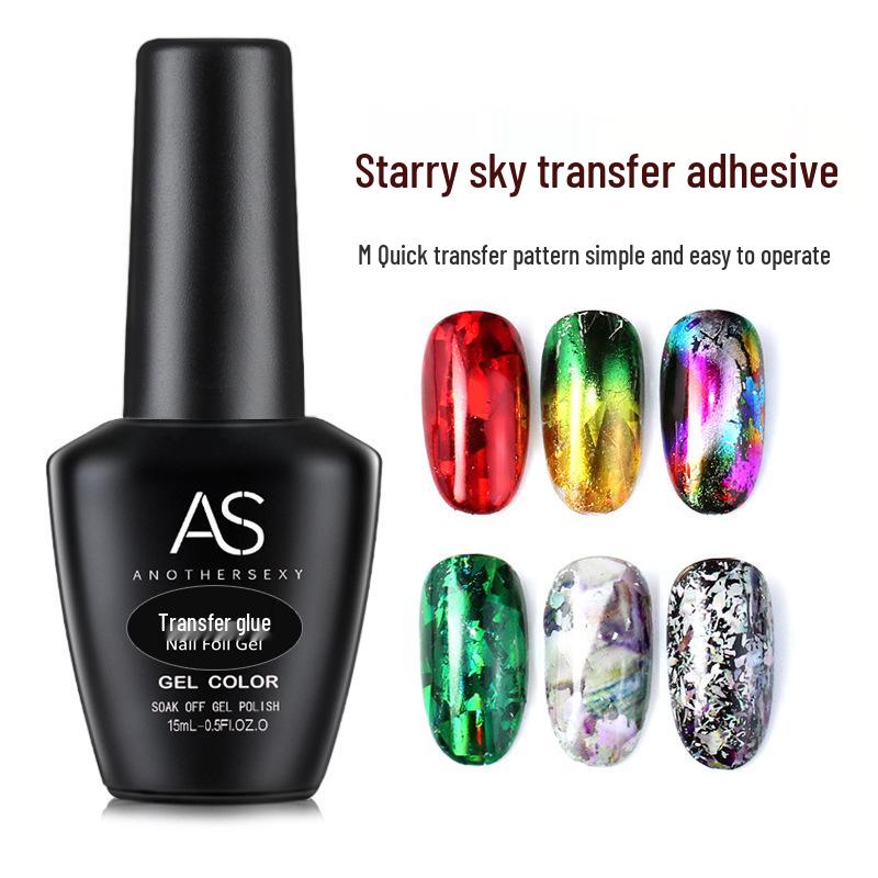 AS Nail Art Гель против отслоек Топ и Базовое покрытие без липкого слоя Светотерапия Прозрачный набор - Долговечное укрепление.