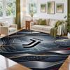 Juventus FC Design Crystal Velvet Rug Soft Decorative Mat for Bedroom Entrance