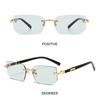 UV400 Protection Frameless Sun Glasses Y2K Eyewear Rimless Rectangle Sunglasses  for Women & Men
