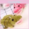 Red Cute Cartoon Green Crocodile Plush Toy Pendant For Childrens Room Decor