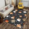 Colorful Cartoon Cats Pattern suitable as a non-slip mat for the living room or bedroom sofa