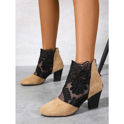 Мода Новый дизайн Модная женская обувь 2024 года Сандалии Кружевной костюм Женские бежевые летние туфли на каблуках Большие размеры Открытый носок Роскошные джинсы Комфорт Черные девушки