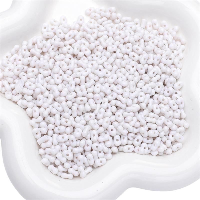 Бусины для браслетов ручной работы Акриловые однотонные бусины в форме арахиса Бусины для ожерелья Полуфабрикаты для нитей Украшения ручной работы своими руками Аксессуары Материалы для аксессуаров