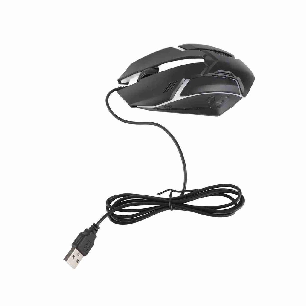 Wired USB Gaming Mouse 1000 DPI 3 Keys Ergonomic RGB Game Mouse for Office PC Laptop