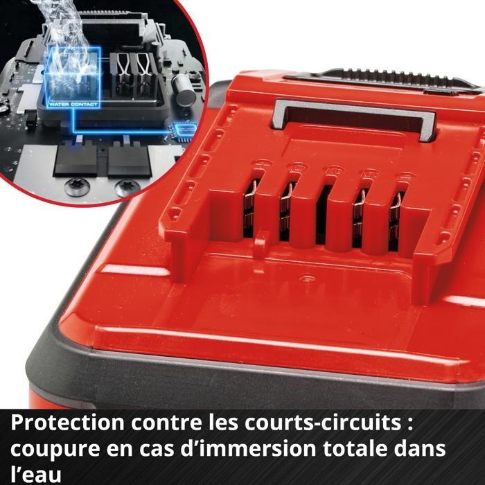 Einhell Batterie étanche 4,0 Ah SEALED PXC PLUS (Lithium-Ion, 18V, Protégée contre la poussière et les jets d'eau)