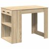 VidaXL Desk with Drawer and Shelf Sonoma Oak Engineered Wood 858688