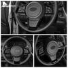 For Subaru Crosstrek Impreza 2018 2019 2020 2021 2022 2023 2024 Carbon Fiber Style ABS Car Steering Wheel Sticker Interior