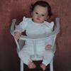 Lifelike 19 Inch Cotton Body Reborn Baby Doll Toddler Meadow Pure Hand Rooted Hair Visible Veins Newborn Babies Doll Playmate Toy for Kid Holiday Gift