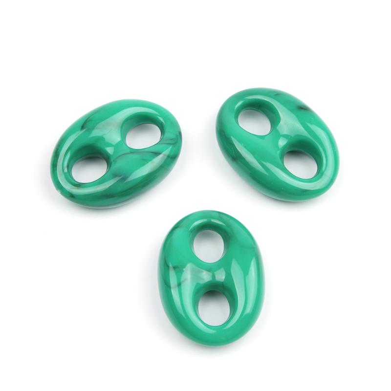 3Pcs 30X41Mm Vintage Acrylic Geometric Beads Diy Necklace Bracelet Garment Bag Accessory Material