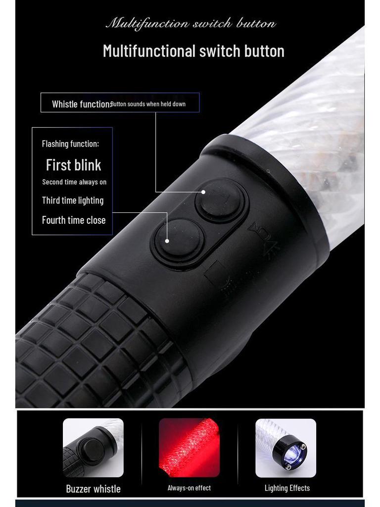 Rechargeable 29CM LED Glow Stick & Traffic Baton