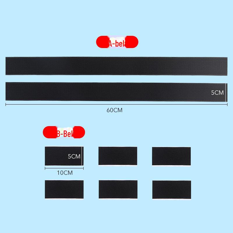 Багажник автомобиля с липучкой для фиксации огнетушителя и груза, ремень-стяжка для фиксации вещей в автомобиле.