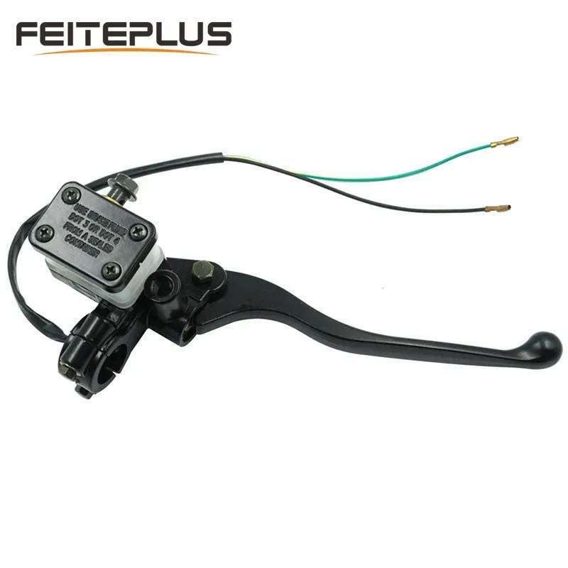 7/8" 22mm Front Right Universal Motorcycle Hydraulic Brake Clutch Master Cylinder Reservoir Levers With Cable ATV Motorbike