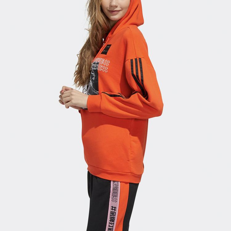 adidas Neo W Wzry Hdy Повседневная спортивная толстовка с капюшоном Женская толстовка с капюшоном Оранжевый Желтый GD2188