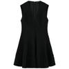 Zaprha 2025 New Arrival Wave Wide Swing V Neck Short Sleeveless Dress Waist Skimming Small Black Dress 2344188