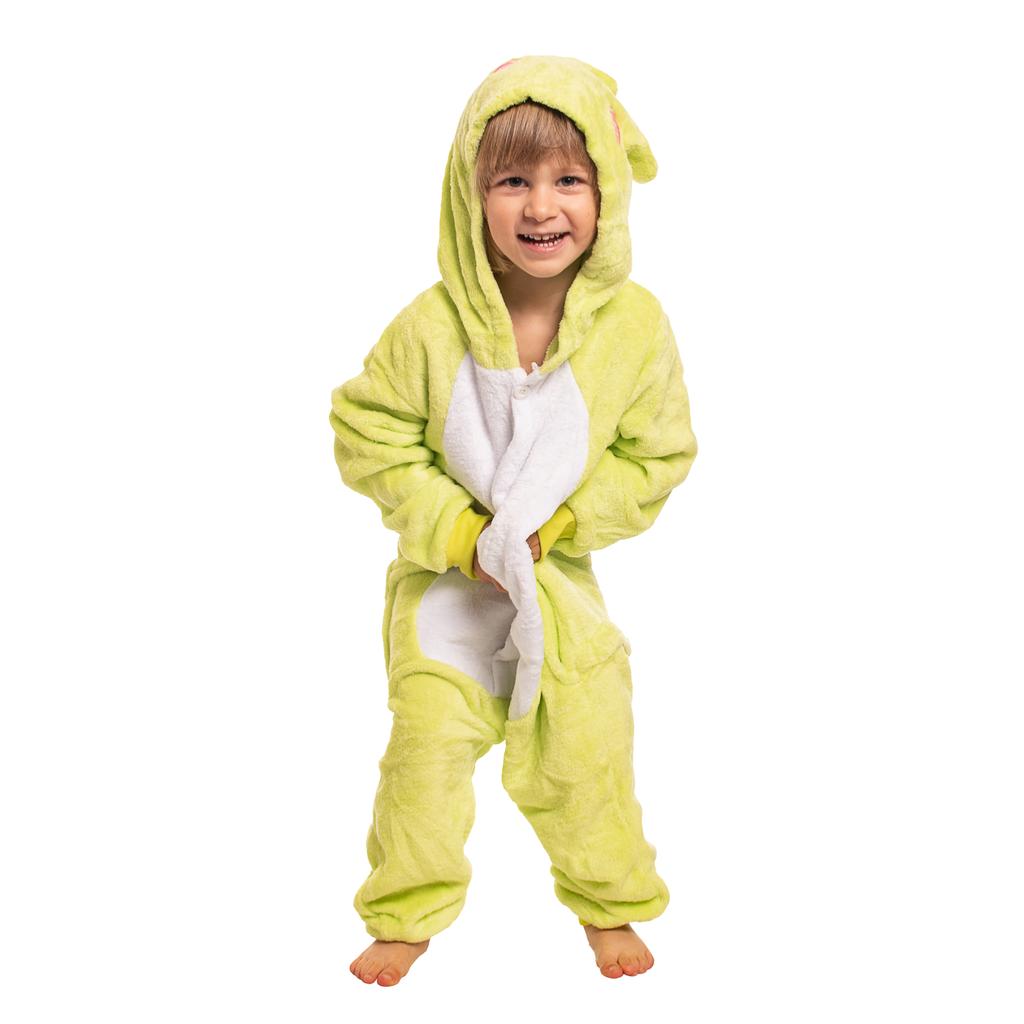 Piżama dla dzieci dziecięca kigurumi onesie kostium żaba zielona 125-135 cm