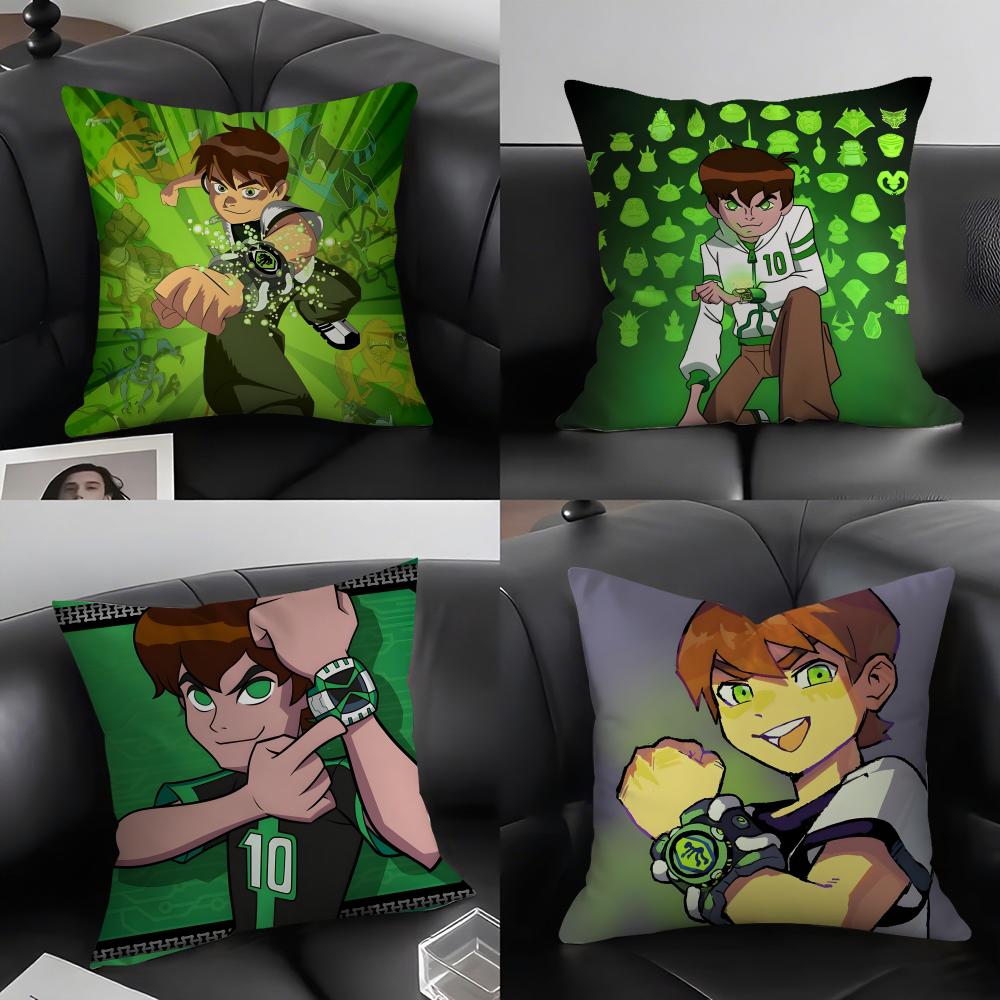 Cartoon BBen Cool Cushion Cover Pillowcase Ultra Soft Skin Friendly Fabric Cloud Like Comfort Concealed Zipper