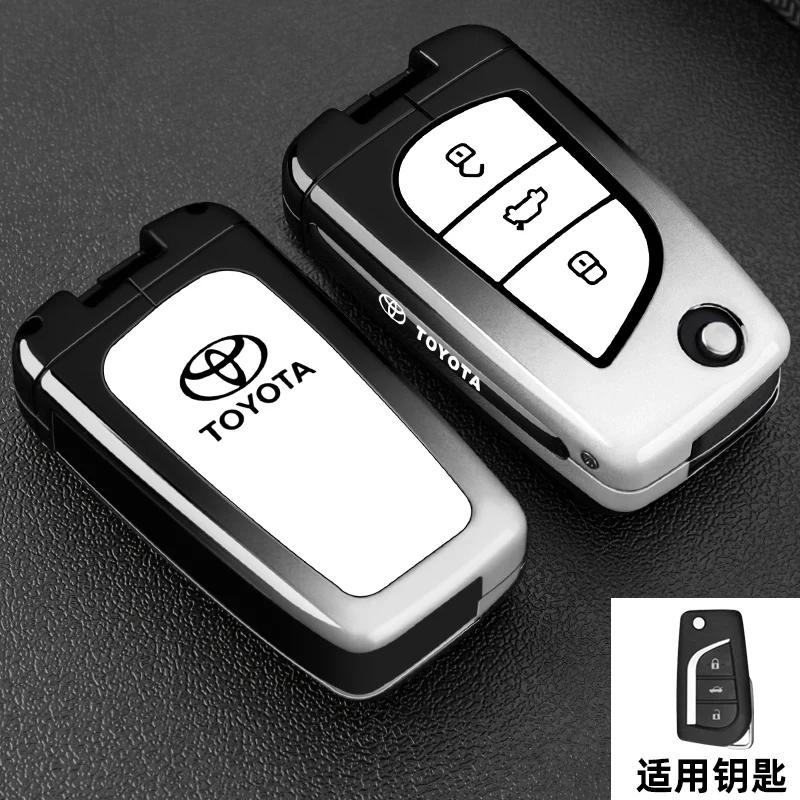 Чехол для ключа автомобиля Брелок-чехол для Toyota Auris Corolla Avensis Verso Yaris Aygo Scion TC IM Camry RAV4 Forturner Автоаксессуары