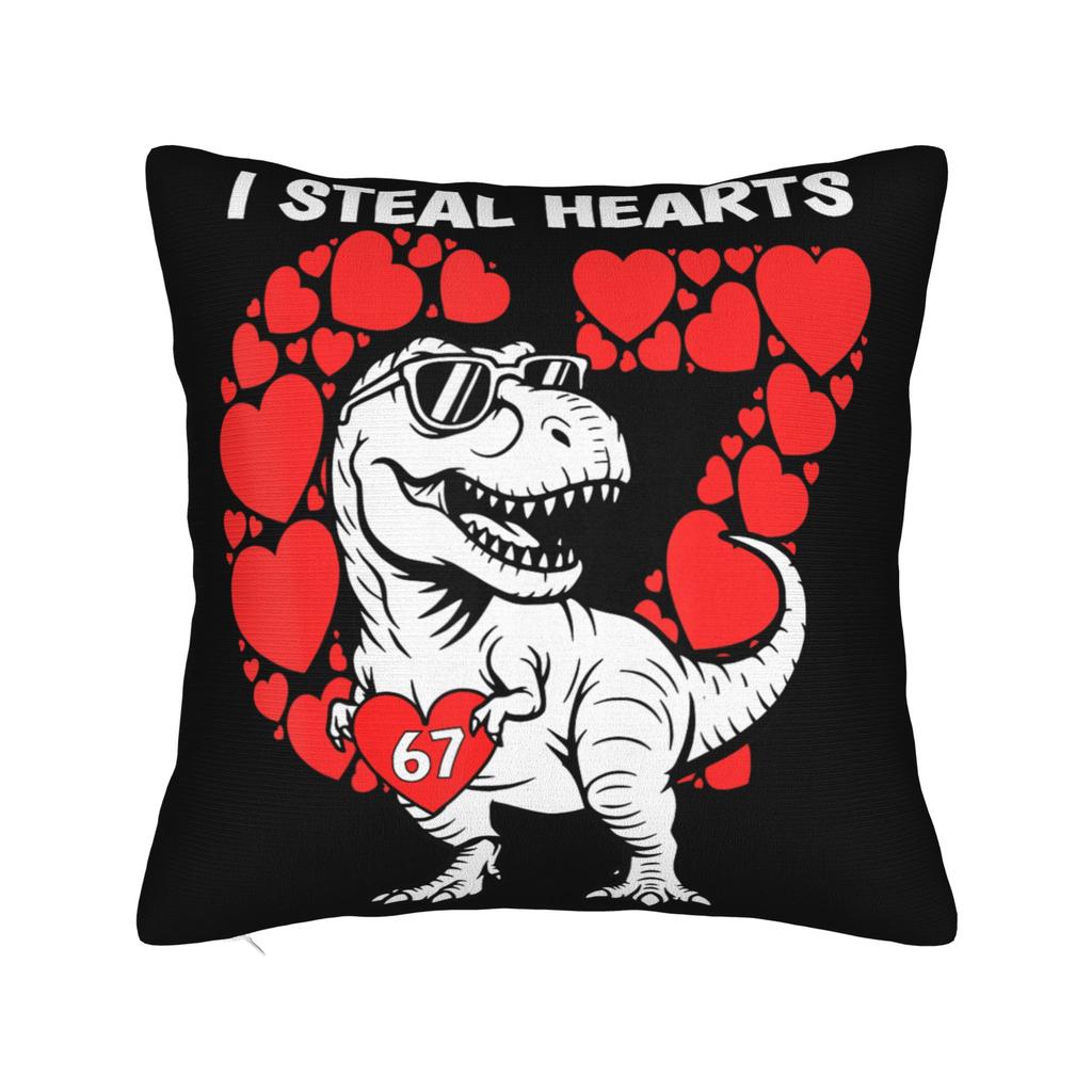 Valentines Day Meme six Seven Heart Pillow Case Design Pillow Cover Kawaii Pillowcases For Couch Sofa Bedroom