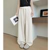 All-inclusive Edge Washed Tencel Linen Trousers Women's Summer Thin Drape Lazy Wide-leg Trousers Casual and Thin Scimitar Trousers
